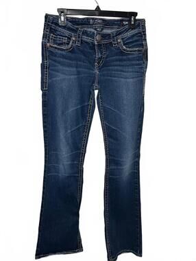 Silver Aiko Mid rise slim boot 30W 31L jeans